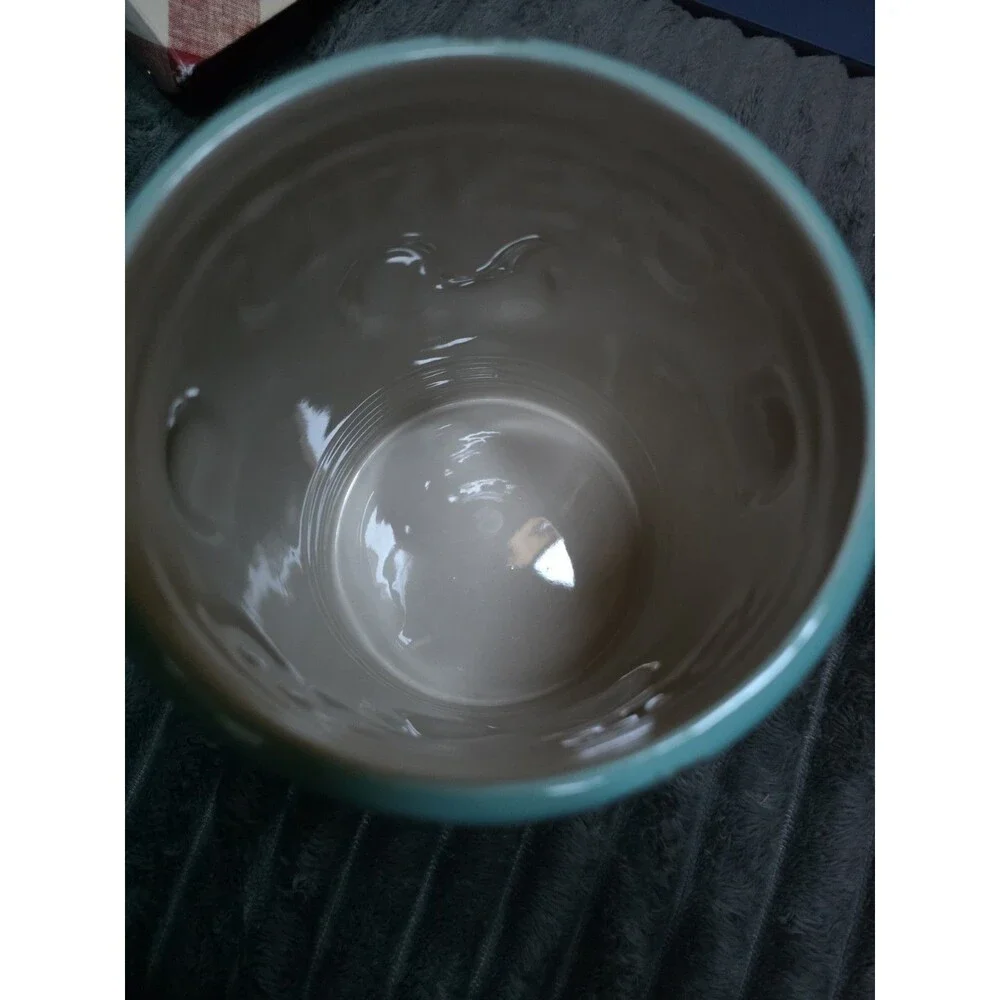 vintage rooster collection, turquoise utensil holder